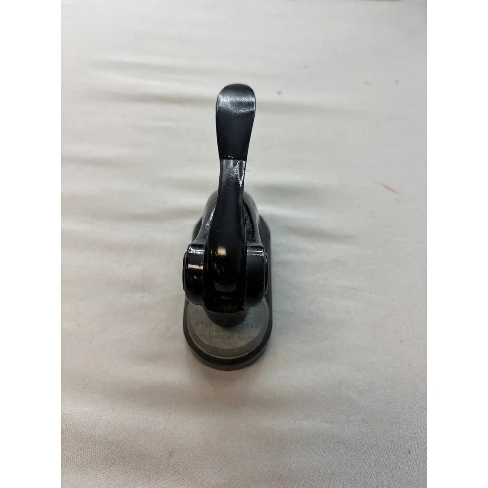 Vintage Excel Legal Stationery Inc Notary Seal Embosser Black Cast Metal NY 13